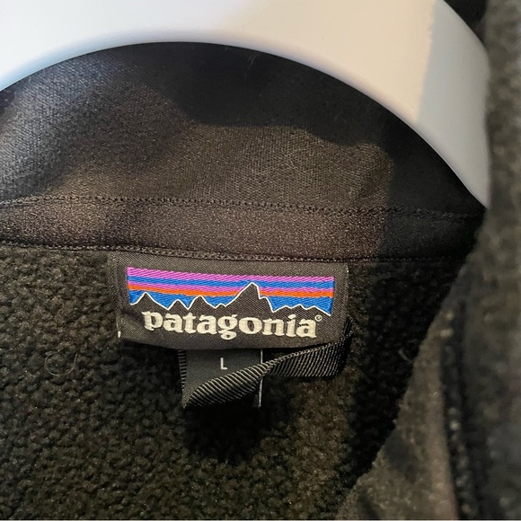 Patagonia Sweater Better Women’s Size Large 1/4Zipper High Neck Black - Picture 3 of 5